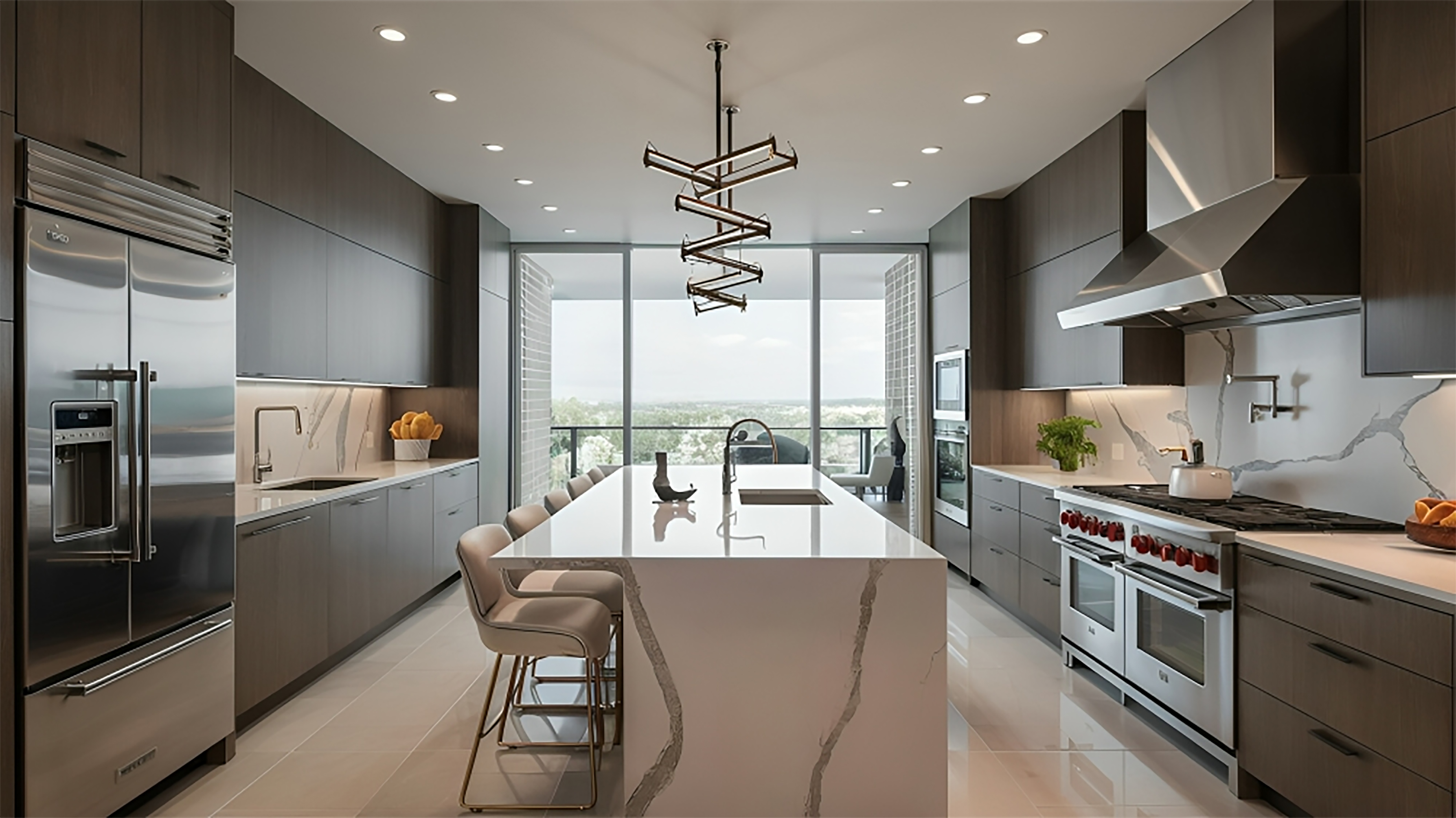 Cocinas modernas en departamentos en San Isidro: diseño integral con materiales y tecnología inteligente
