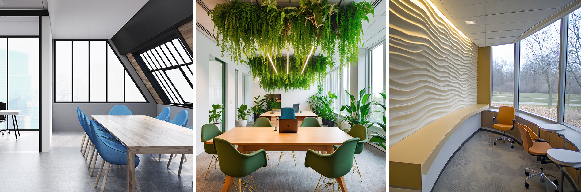 Oficinas modernas en San Borja: bienestar, luz natural y control acústico