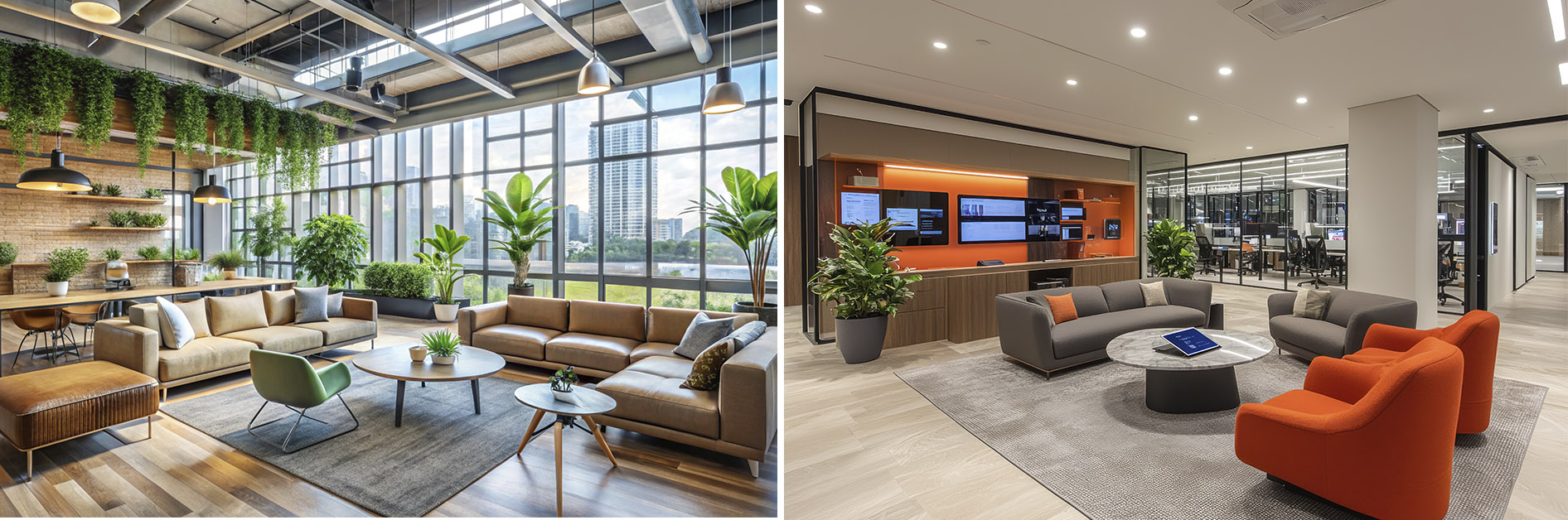 Áreas lounge en oficinas modernas: espacios que mejoran la experiencia laboral