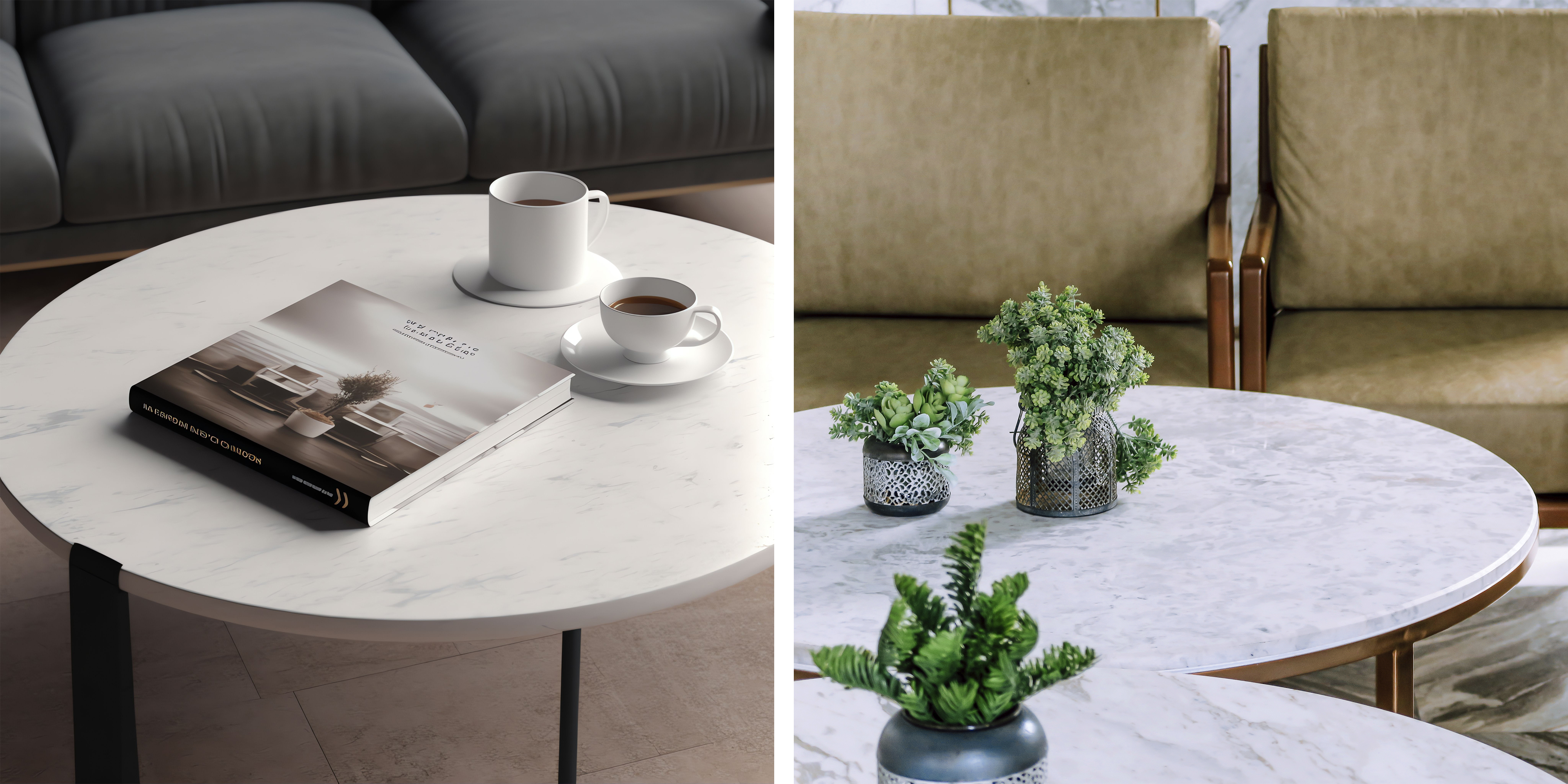 Cuarzo o granito para una mesa de espera: ¿cuál elegir para una oficina?